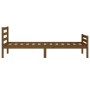 Estructura de cama madera maciza marrón miel 100x200 cm de vidaXL, Camas y somieres - Ref: Foro24-814812, Precio: 101,99 €, D...