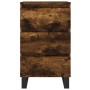 Smoked oak engineered wood bedside table 40x35x69 cm by vidaXL, Nightstands - Ref: Foro24-826950, Price: 57,99 €, Discount: %