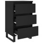 Nightstands 2 pcs engineered wood black 40x35x69 cm by vidaXL, Nightstands - Ref: Foro24-826943, Price: 109,11 €, Discount: %