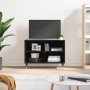 Black engineered wood TV cabinet 69.5x30x50 cm by vidaXL, TV Furniture - Ref: Foro24-826957, Price: 41,99 €, Discount: %