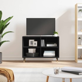 Black engineered wood TV cabinet 69.5x30x50 cm by vidaXL, TV Furniture - Ref: Foro24-826957, Price: 41,44 €, Discount: %