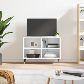 Glossy white engineered wood TV cabinet 69.5x30x50 cm by vidaXL, TV Furniture - Ref: Foro24-826958, Price: 43,99 €, Discount: %