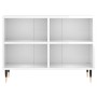 Hochglanzweißer TV-Schrank aus Holzwerkstoff, 69,5 x 30 x 50 cm von vidaXL, TV-Möbel - Ref: Foro24-826958, Preis: 43,99 €, Ra...