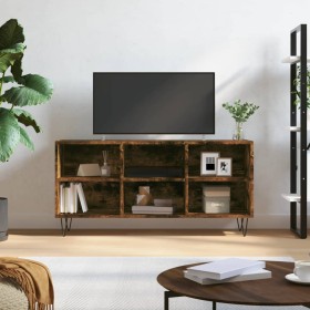 Smoked oak engineered wood TV cabinet 103.5x30x50 cm by vidaXL, TV Furniture - Ref: Foro24-826993, Price: 38,99 €, Discount: %