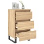 Mesita noche 2 uds madera ingeniería roble Sonoma 40x35x69 cm de vidaXL, Mesitas de noche - Ref: Foro24-826947, Precio: 129,0...