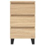 Mesita noche 2 uds madera ingeniería roble Sonoma 40x35x69 cm de vidaXL, Mesitas de noche - Ref: Foro24-826947, Precio: 129,0...