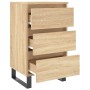 Mesita noche 2 uds madera ingeniería roble Sonoma 40x35x69 cm de vidaXL, Mesitas de noche - Ref: Foro24-826947, Precio: 129,0...