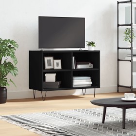 Engineered wood TV stand in black, 69.5x30x50 cm by vidaXL, TV Furniture - Ref: Foro24-826965, Price: 41,83 €, Discount: %