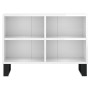 Mueble de TV madera de ingeniería blanco brillo 69,5x30x50 cm de vidaXL, Muebles TV - Ref: Foro24-826974, Precio: 49,39 €, De...