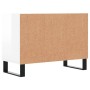 Mueble de TV madera de ingeniería blanco brillo 69,5x30x50 cm de vidaXL, Muebles TV - Ref: Foro24-826974, Precio: 49,39 €, De...