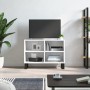 White engineered wood TV cabinet 69.5x30x50 cm by vidaXL, TV Furniture - Ref: Foro24-826972, Price: 46,56 €, Discount: %