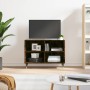 Smoked oak engineered wood TV cabinet 69.5x30x50 cm by vidaXL, TV Furniture - Ref: Foro24-826961, Price: 42,31 €, Discount: %