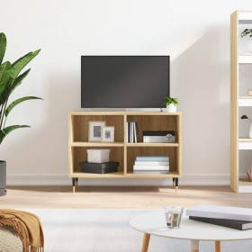 TV stand made of Sonoma oak engineered wood 69.5x30x50 cm by vidaXL, TV Furniture - Ref: Foro24-826959, Price: 43,78 €, Disco...