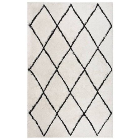 Black and cream long pile rug 200x290 cm by vidaXL, Rugs - Ref: Foro24-342150, Price: 103,37 €, Discount: %