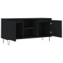 Black engineered wood TV cabinet 104x35x50 cm by vidaXL, TV Furniture - Ref: Foro24-827013, Price: 64,99 €, Discount: %