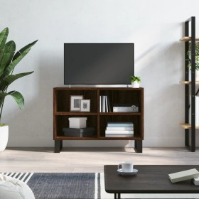 Mueble de TV madera de ingeniería marrón roble 69,5x30x50 cm de vidaXL, Muebles TV - Ref: Foro24-826979, Precio: 46,83 €, Des...