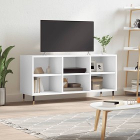 White engineered wood TV cabinet 103.5x30x50 cm by vidaXL, TV Furniture - Ref: Foro24-826980, Price: 58,70 €, Discount: %