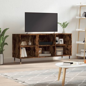 Smoked oak engineered wood TV cabinet 103.5x30x50 cm by vidaXL, TV Furniture - Ref: Foro24-826985, Price: 53,99 €, Discount: %