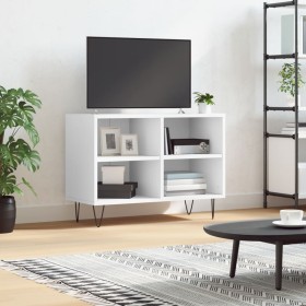 Mueble de TV madera de ingeniería blanco 69,5x30x50 cm de vidaXL, Muebles TV - Ref: Foro24-826964, Precio: 41,83 €, Descuento: %