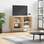 TV stand made of Sonoma oak engineered wood 69.5x30x50 cm by vidaXL, TV Furniture - Ref: Foro24-826967, Price: 50,17 €, Disco...