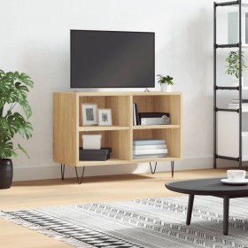 Sonoma Eiche Parkett TV-Möbel 69,5x30x50 cm von vidaXL, TV-Möbel - Ref: Foro24-826967, Preis: 50,99 €, Rabatt: %