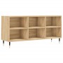 TV cabinet engineered wood Sonoma oak 103.5x30x50 cm by vidaXL, TV Furniture - Ref: Foro24-826983, Price: 67,71 €, Discount: %