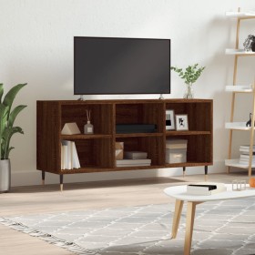 Mueble de TV madera de ingeniería marrón roble 103,5x30x50 cm de vidaXL, Muebles TV - Ref: Foro24-826987, Precio: 55,99 €, De...