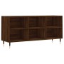 Oak brown engineered wood TV cabinet 103.5x30x50 cm by vidaXL, TV Furniture - Ref: Foro24-826987, Price: 55,99 €, Discount: %