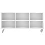 Mueble de TV madera de ingeniería blanco brillo 103,5x30x50 cm de vidaXL, Muebles TV - Ref: Foro24-826990, Precio: 58,90 €, D...