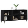 Black engineered wood TV cabinet 103.5x30x50 cm by vidaXL, TV Furniture - Ref: Foro24-826981, Price: 63,96 €, Discount: %