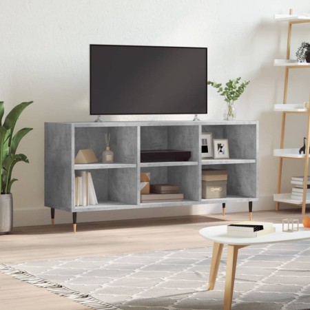 Mueble de TV madera de ingeniería gris hormigón 103,5x30x50 cm de vidaXL, Muebles TV - Ref: Foro24-826984, Precio: 56,93 €, D...