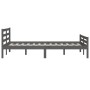 Estructura de cama madera maciza gris 120x200 cm de vidaXL, Camas y somieres - Ref: Foro24-814816, Precio: 128,96 €, Descuent...