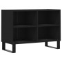 Engineered wood TV stand in black, 69.5x30x50 cm by vidaXL, TV Furniture - Ref: Foro24-826973, Price: 49,22 €, Discount: %