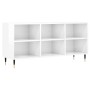 Glossy white engineered wood TV cabinet 103.5x30x50 cm by vidaXL, TV Furniture - Ref: Foro24-826982, Price: 42,96 €, Discount: %