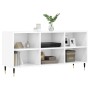 Glossy white engineered wood TV cabinet 103.5x30x50 cm by vidaXL, TV Furniture - Ref: Foro24-826982, Price: 42,96 €, Discount: %