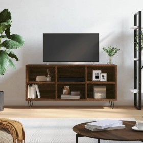 Oak brown engineered wood TV cabinet 103.5x30x50 cm by vidaXL, TV Furniture - Ref: Foro24-826995, Price: 58,29 €, Discount: %