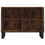 Smoked oak engineered wood TV cabinet 69.5x30x50 cm by vidaXL, TV Furniture - Ref: Foro24-826977, Price: 45,13 €, Discount: %