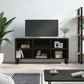 Black engineered wood TV cabinet 103.5x30x50 cm by vidaXL, TV Furniture - Ref: Foro24-826997, Price: 63,99 €, Discount: %