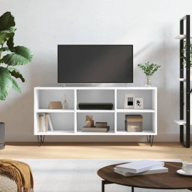 White engineered wood TV cabinet 103.5x30x50 cm by vidaXL, TV Furniture - Ref: Foro24-826988, Price: 54,99 €, Discount: %