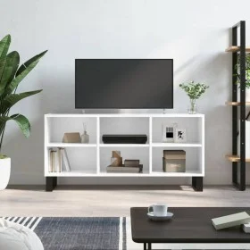 Hochglanzweißer TV-Schrank aus Holzwerkstoff, 103,5 x 30 x 50 cm von vidaXL, TV-Möbel - Ref: Foro24-826998, Preis: 64,89 €, R...
