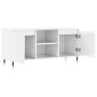 Hochglanzweißer TV-Schrank aus Holzwerkstoff, 104 x 35 x 50 cm von vidaXL, TV-Möbel - Ref: Foro24-827006, Preis: 64,99 €, Rab...