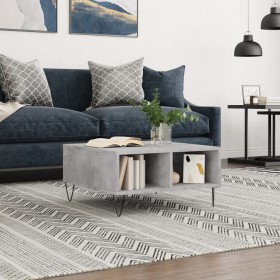 Concrete gray engineered wood coffee table 60x60x30 cm by vidaXL, Coffee table - Ref: Foro24-827040, Price: 41,99 €, Discount: %