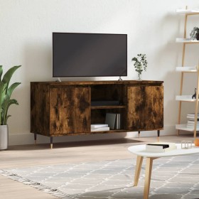 Mueble de TV madera de ingeniería roble ahumado 104x35x50 cm de vidaXL, Muebles TV - Ref: Foro24-827009, Precio: 59,99 €, Des...