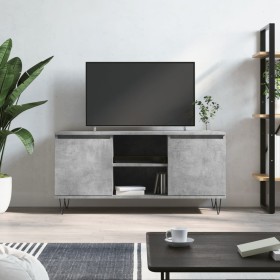 Mueble de TV madera de ingeniería gris hormigón 104x35x50 cm de vidaXL, Muebles TV - Ref: Foro24-827016, Precio: 67,99 €, Des...