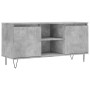 Concrete gray engineered wood TV cabinet 104x35x50 cm by vidaXL, TV Furniture - Ref: Foro24-827016, Price: 67,31 €, Discount: %