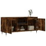 Smoked oak engineered wood TV cabinet 104x35x50 cm by vidaXL, TV Furniture - Ref: Foro24-827009, Price: 59,45 €, Discount: %