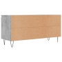 Concrete gray engineered wood TV cabinet 104x35x50 cm by vidaXL, TV Furniture - Ref: Foro24-827016, Price: 67,31 €, Discount: %