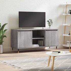 Mueble de TV madera de ingeniería gris Sonoma 104x35x50 cm de vidaXL, Muebles TV - Ref: Foro24-827010, Precio: 49,99 €, Descu...