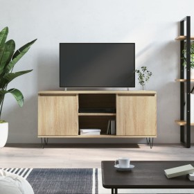 Mueble de TV madera de ingeniería roble Sonoma 104x35x50 cm de vidaXL, Muebles TV - Ref: Foro24-827015, Precio: 63,99 €, Desc...