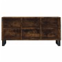 Smoked oak engineered wood TV cabinet 103.5x30x50 cm by vidaXL, TV Furniture - Ref: Foro24-827001, Price: 57,31 €, Discount: %